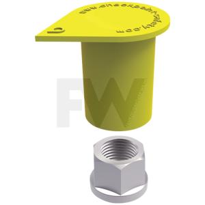 DUSTITE LR (hand up) yellow 30 mm - Checkpoint
