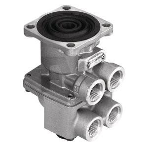 Motor vehicle brake valve without tread plate with integrated load-empty valve and noise damper - 461 319 274 0 WABCO