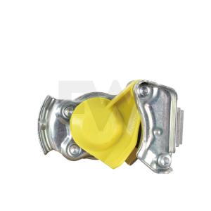 Kupplungskopf gelb mit Leitungsfilter und Prüfanschluss, M16x1,5, Deichselanhänger - 952 201 008 0 WABCO