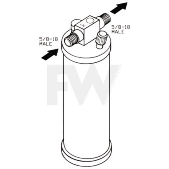 Dryer, air conditioning suitable for DAF 1782912
