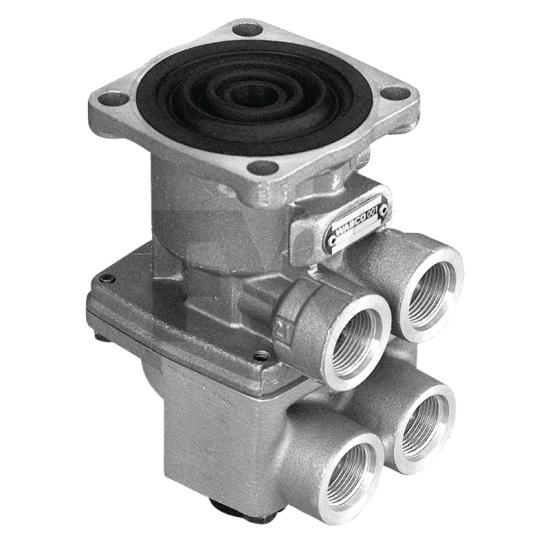 Motor vehicle brake valve without tread plate with integrated load-empty valve and noise damper - 461 319 274 0 WABCO